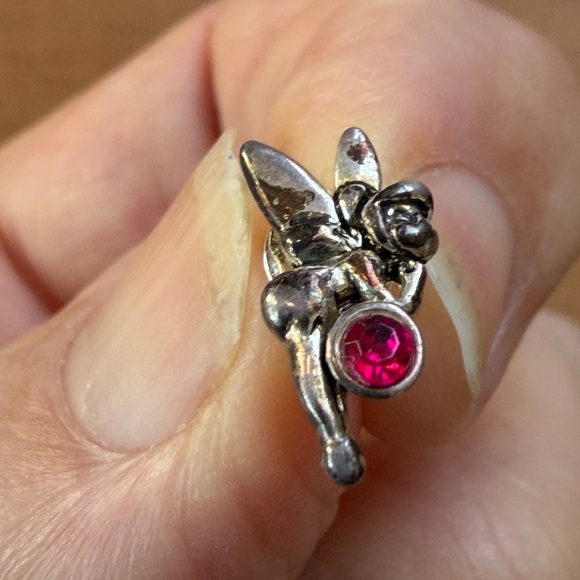 Disney Silver Tinker Bell Stud Earrings pair - Picture 2 of 3